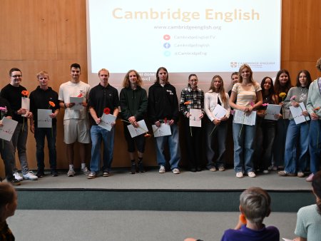 Předávání Cambridge certifikátů