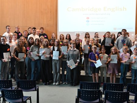 Předávání Cambridge certifikátů