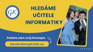 Hledáme učitele informatiky